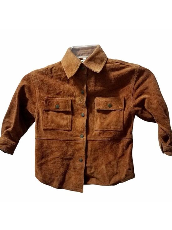 Dkny Other - DKNY brown leather jacket boys size 5